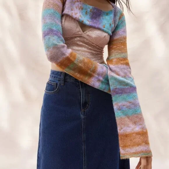 Nwt Urban Outfitters Space Dyed Shrug Sweater Size XS - Picture 1 of 6